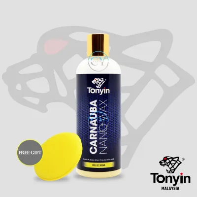 TONYIN Carnauba Nano Wax 300ml | Car Liquid Wax | Carnauba Liquid Nano Wax Car Scratch Remover | Polish High Gloss Shine