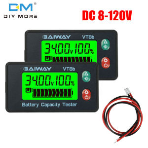Diymore Vt8 DC 8-120V LCD Điện Áp Kỹ Thuật Số Và Pin Bộ chỉ báo mức Điện ắc quy xe Đo Đa Pin Tương Thích