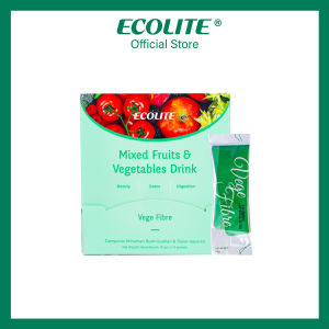 [ECOLITE] Mixed Fruit & Vegetables Drink Vege Fibre (10 gm x 15 sachets)