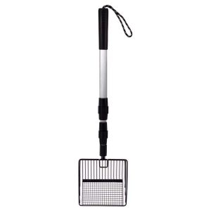 SKISOPGO Metal Cat Litter Scoop Retractable Cat Litter Shovel Cat Toilet Cleaning Tool Penyedok Pasir Kucing