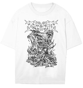 Baju kaos gaul TENGKORAK NUNDUK RUBHK8370