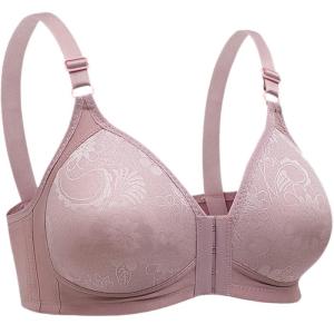 DACHAO Women Comfortable Soft Bra Front-Close Bralette Plus Size 36-44 B C Cup Breathable Underwear Vest Brassiere