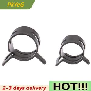 PkYeG 10Pcs Hose Clamps Fuel Hose Line Water Pipe Clamp Hoops Air Tube Fastener Spring Clips Diameter 6mm 7mm 8mm 10mm 12mm 14mm 16mm 20mm