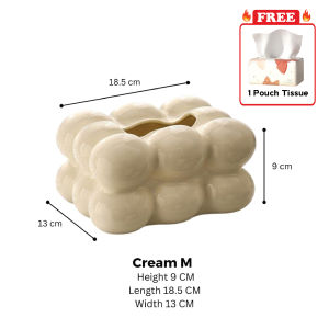 Ceramic Tissue Box Ceramic Tissue Holder Box Bekas Kotak Tisue Viral Tempat Tisu Nordic Tissue Box Kotak Tisu Aesthetic