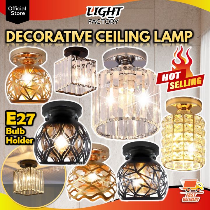 🔥HOT🔥Nordic Crystal Ceiling Light Modern Design Indoor Round / Square ...