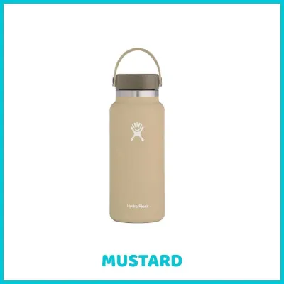 (SG SELLER) Hydro Flask 32oz Double Wall Vacuum Insulated Thermal Flask Large Water Bottle Stainless Steel 24H