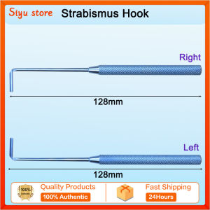 Strabismus Hook Ophthalmic Hook with a Groove Round Handle Ophthalmic Eyelid Surgical Tool