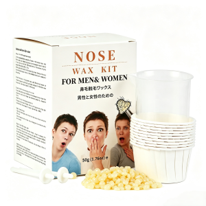 Hair removal wax Nose waxing set Nasal hair wax Easy to use in the house (20 times)