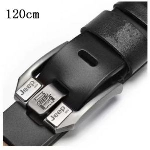 Belt Waist Strap Vintage Leather Alloy Pin Buckle Trendy For Adult Gentlemen Dress And Jeans Wear