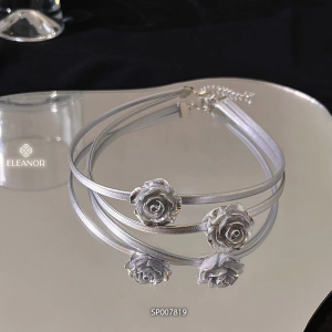 Dây chuyền choker nữ Eleanor Accessories hình hoa hồng phụ kiện trang sức vòng cổ 7819