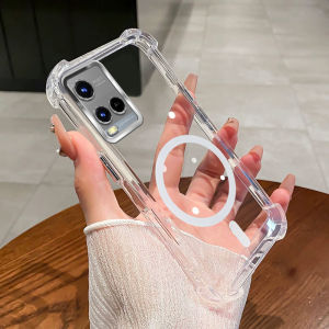 [ Shockproof ]Case For Vivo Y21 2021 Y21S Y33S 4G Phone Case 2025 New Magnetic design aesthetic Case SZ15