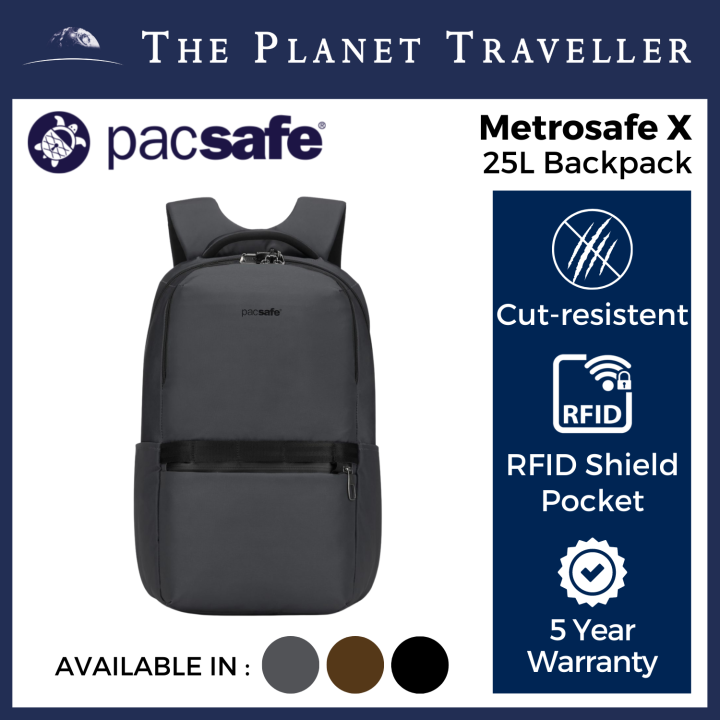 Pacsafe Metrosafe X 25L Anti Theft Backpack Lazada