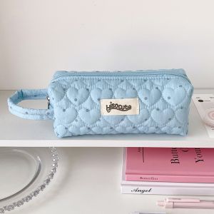 MODERNLUX Large Capacity Pencil Case Polka Dot Design Portable Pen Bag Multi-functional Pencil Pouch Gift