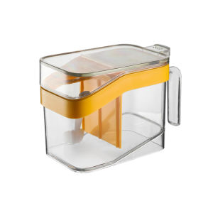 กระปุกแก้วใส่เครื่องปรุง ที่ใส่เครื่องปรุงมีด้ามจับ มีฝาปิด พร้อมช้อนตัก