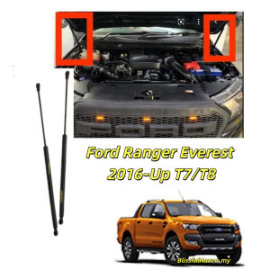 (1Pair/2Pcs)Ford Ranger Everest 2016-Up T7/T8 Boot Absorber Front Bonnet Damper Gas Spring Set Tailgate Penyerap Depan Bonet