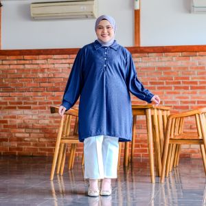 Siselyo Giani Kemeja Tunik - Kaos Tunik Oversize - Atasan Muslimah