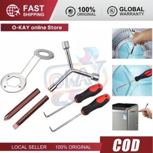 Set 7 Alat Pembersih Mesin Cuci Alat Pelepasan dan Pembersih Internal Kunci Kopling Mesin Cuci