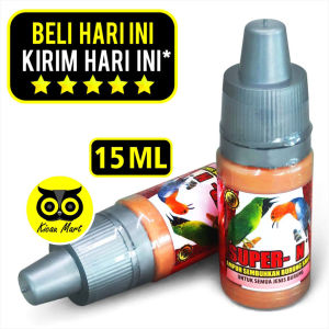 Kicau Mart Obat Burung Super N Super-N Super Kicau Supern Atasi Infeksi Gangguan Pernafasan Pencernaan Diare Mencret Lesu Bulu Ngembang Serak Sesak Nafas Untuk Murai Kacer Kenari Pleci Ciblek Dll VSUPNSK