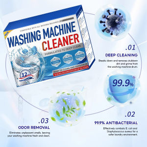 Washing Machine Cleaner Tablet Bubble Pills Washer Cleaning Supplies Multipurpose Tub Cleanser