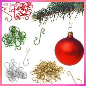 [Hill Angelia] 50Pcs Giáng Sinh Trang Trí Kim Loại S-Hình Móc Chủ Sở Hữu Giáng Sinh Cây Bóng Mặt Dây Chuyền