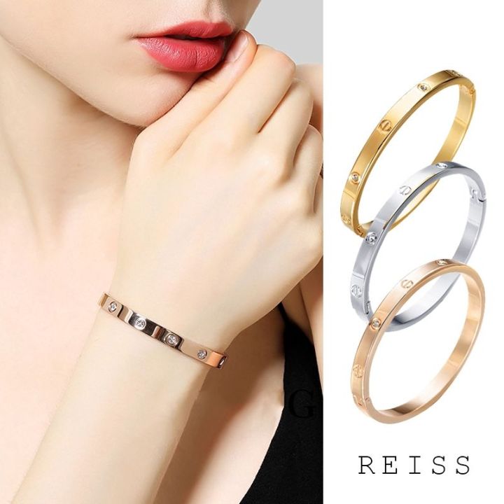 RAISS 18k Bracelet Eternal Ring Bracelet Bangle Couple Bracelet