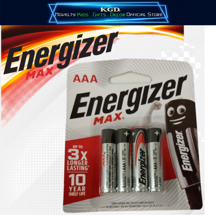 Energizer Max AAA / AA (4 pcs Per Cart) Energizer Alkaline Batteries