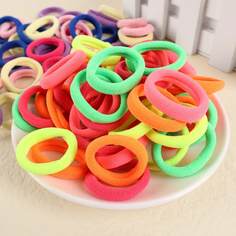 20 Stück Elastische Haargummis – Bunt, Ohne Metall, Schonend Fürs Haar, Auch Als Armband Tragbar