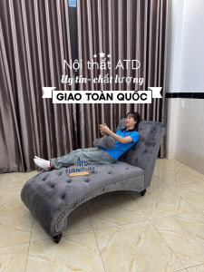 Sofa chaise longue Sofa cong thư giãn nhiều màu sắc đẹp sang trọng