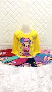 KAOS ANAK PEREMPUAN HIJAB BARU LENGAN PANJANG USIA 1-12 TAHUN // BAJU ANAK CEWEK