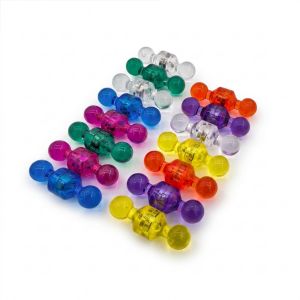 30Pcs Magnetic Push Pins Strong Fridge Magnets Thumbtacks for Whiteboard Office School Supplies