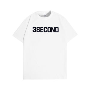 3Second Kaos Pria Lengan Pendek Katun Script Logo C100124
