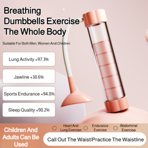 Portable Dumbbell Trainer Pelvic Floor Abdominal Exercises Abdominal Breathing Dumbbells Abdominal Breathing Diaphragm Core Strength Trainer Facial Toning Device Lungs Workout