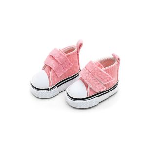 CHANBAEK 1 Pair 5cm Length Doll Canvas Shoes Mini DIY 1/6 Scale Mini Sneakers Sneakers Shoes High Top Doll Sneakers 1/6 BJD DollsGirl Gift