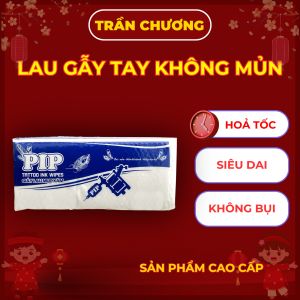 Giấy lau mực xăm hình xăm - Siêu dai không mủn bụi thấm hút mạnh mẽ. Gói 100 tờ