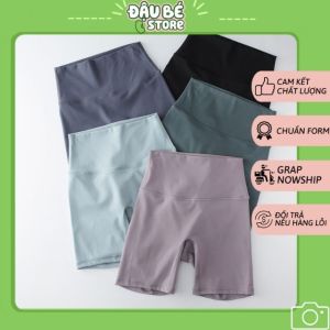 [Nhập mã LAZADASALEHE60K giảm 60k/300k] [ Có ảnh thật] Quần tập thể thao dáng biker cạp cao tôn dáng cho nữ- DAUBE- GQ001