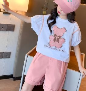 setelan anak perempuan baju anak perempuan terbaru motif panda 1-5 Tahun