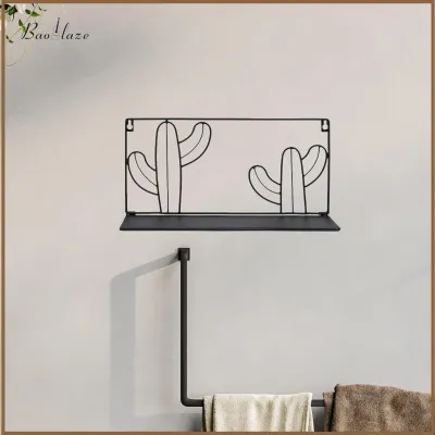Wall Rack Floating Shelves Stylish Folding Storage Tool Wall Hanging Organizer for Cafes Bedroom Office Balcony Living Room