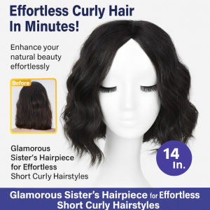 ✨Washable Short Curly Wig For Women 50g Lightweight Hairpiece Small Face Flattering Photo-Ready Style Fashion Wig Base X23061603AC