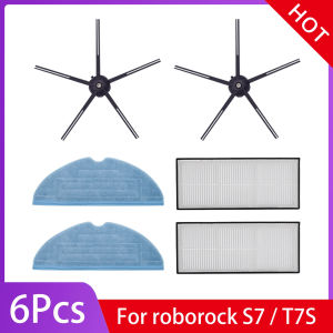 For Roborock S7 T7 T7S Plus Replacement Parts Main Brush Mop Hepa Filter Side Brush Accessory Vacuum Cleaner Kit