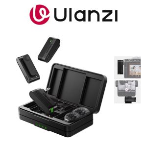 Ulanzi A100 Wireless Microphone Lavalier Vlog Live Mic for Smartphone Camera