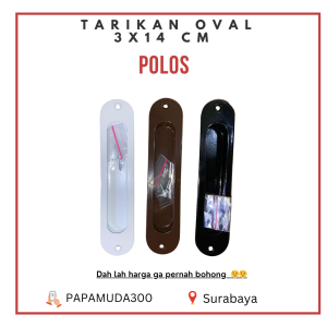 Handle Pintu Geser Tarikan Pintu Sliding3X14CM
