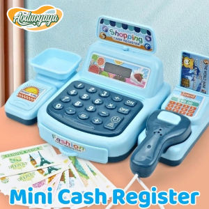 Aoduoyaya Children Simulation Supermarket Cash Register Toy Light Sound Pretend Cashier Toy Educational Toys