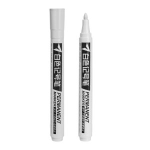 3Pcs Black White Marker Pens Oily Waterproof White Gel Pen DIY Graffiti Sketching Marker School Supplies