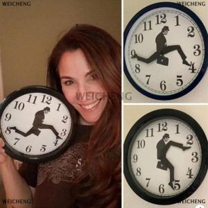[COD] WEICHENG นาฬิกาแขวนผนังคลาสสิกตลกเดินเงียบนาฬิกาบ้าน dector