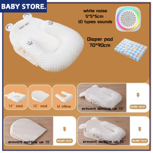 Anti spitting pillow baby care pillow newborn diagonal pillow 0-25 ° suitable for lying down pads for infants aged 0 to 18 months