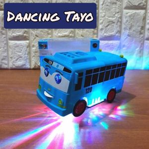 mainan anak edukatif mobil tayo mainan bus tayo dengan lampu dan musik bump and go dancing bus