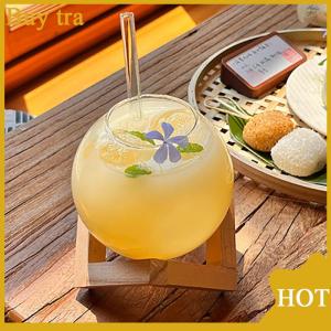 [Buytra] ถ้วยแก้วค็อกเทลพร้อมขาตั้งไม้เครื่องแก้วสร้างสรรค์สำหรับบาร์แก้วเครื่องดื่มถ้วยแก้วค็อกเทลทรงบอลแบบหมุน