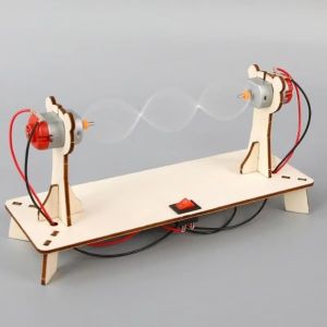 Q-1151 STORE Assembly Toy Science Experiment Tool Wood Hands-On STEM Educational Demonstration Set Durable Explore Standing Waves Physics Model Set Kids