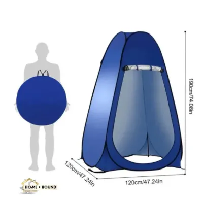 HOME+HOUND 1pc Portable Pop Up Shower Tent Spacious Changing Room Camping Fishing Hiking Beach Outdoor Toilet