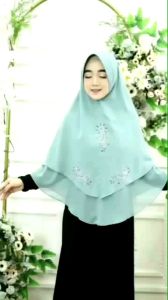 (COD) JUMBO Khimar Syari 2 layer KHIMAR NAIRA CERUTY JUMBO Jilbab Instan MURCE CANTIK PAYET LV Hijab Instan Model Baru JUMBO CERUTY BABYDOL